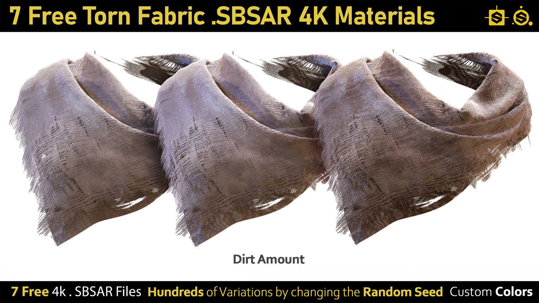 7 Free Torn Fabric Materials