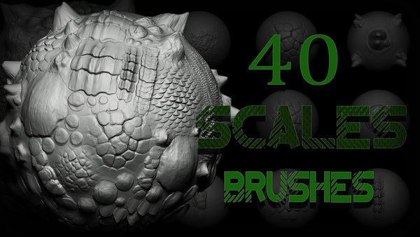 Scales and Skins Brush + Alphas