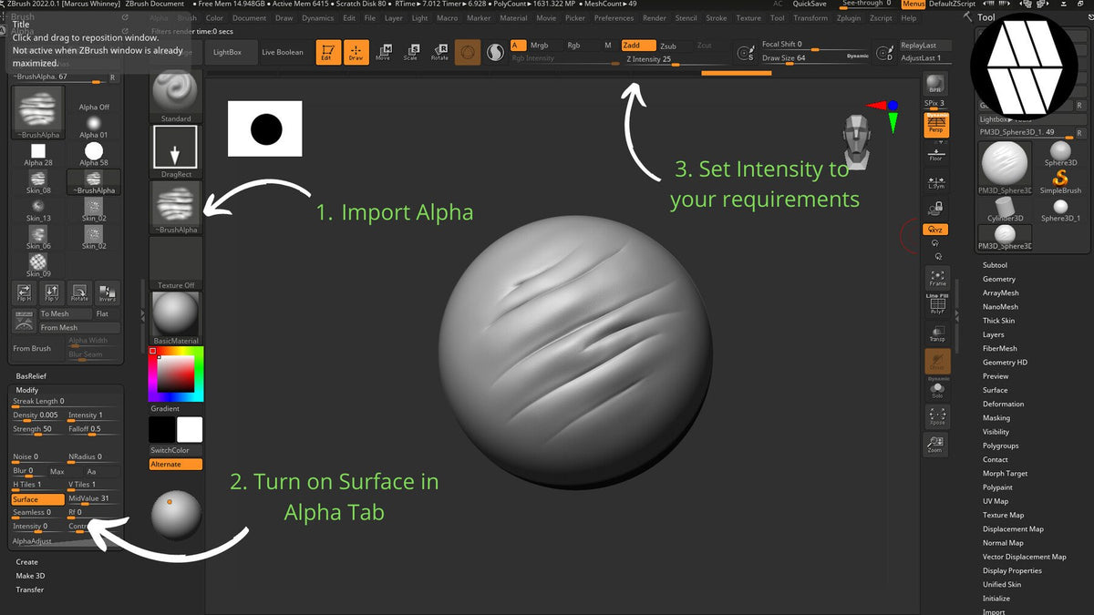 18 Skin Alphas for ZBrush | S3ART Store