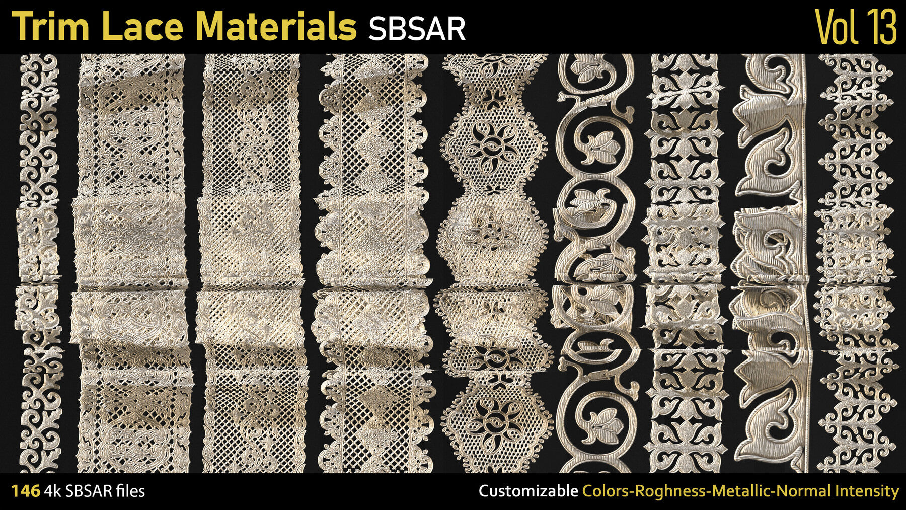 Trim Lace Materials-SBSAR-Vol13