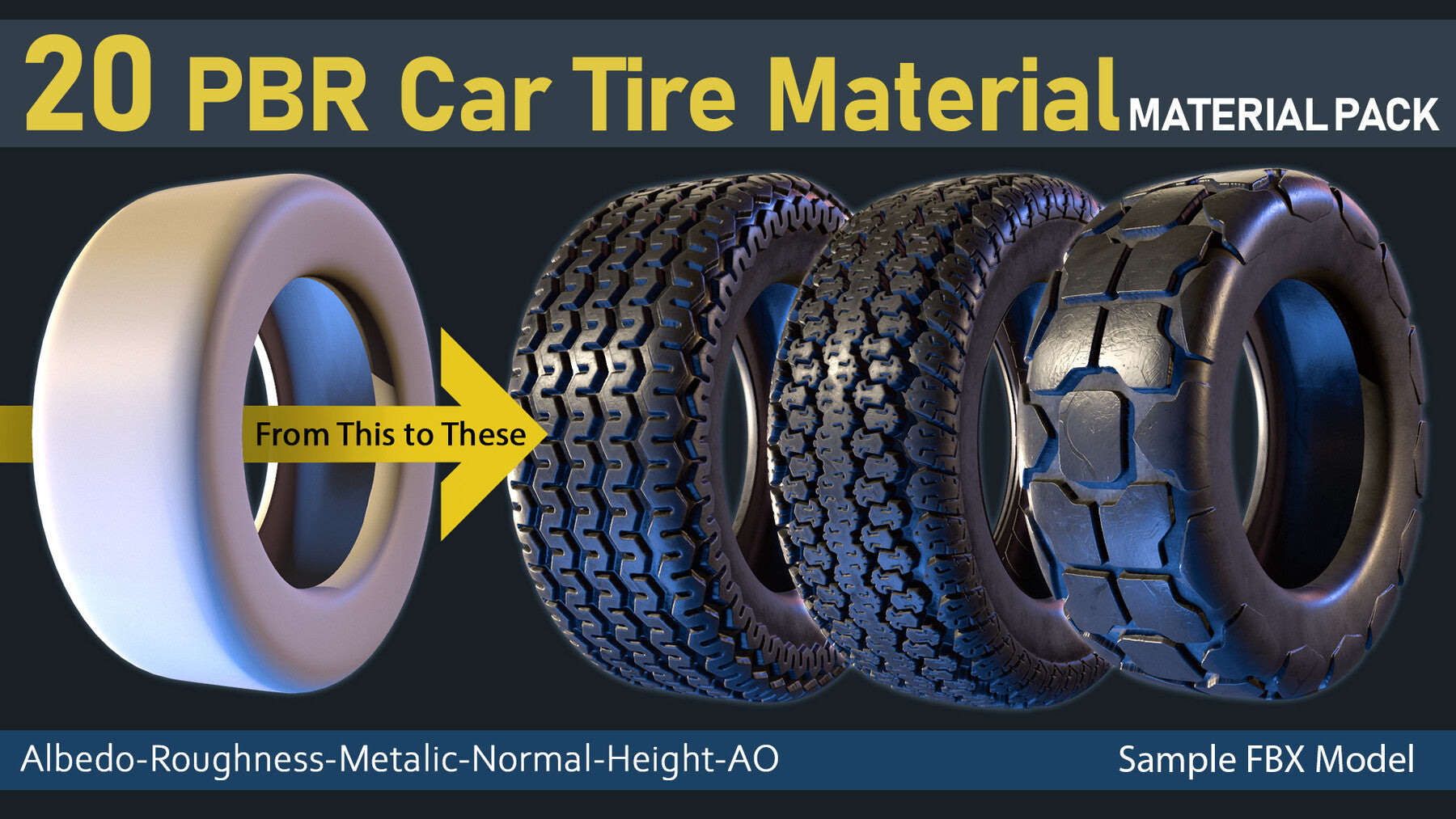 20 PBR Car Tire Material