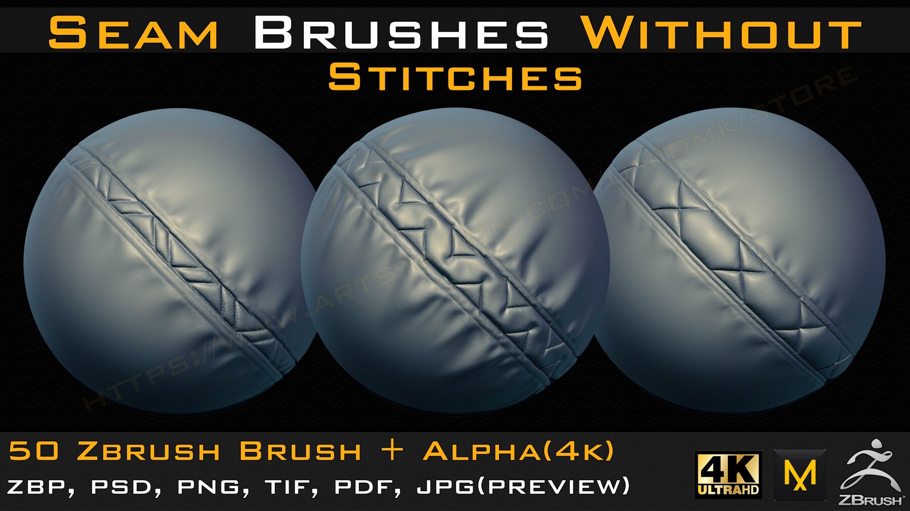 50 Seam Brushes + Alpha Vol.4