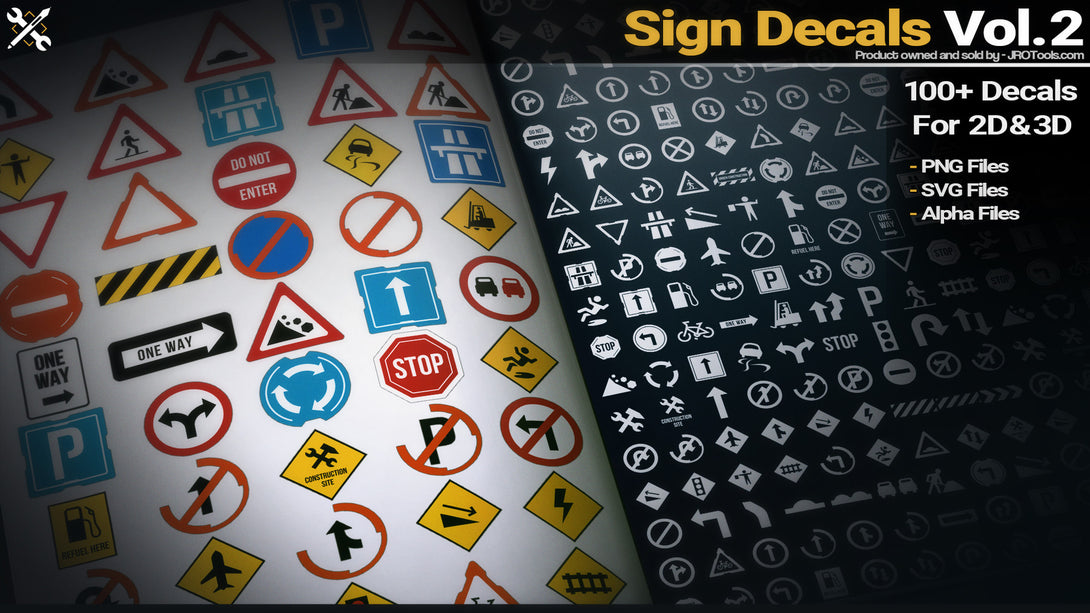 Sign Decal Code Sign Decals Vol.2 – S3ART Store