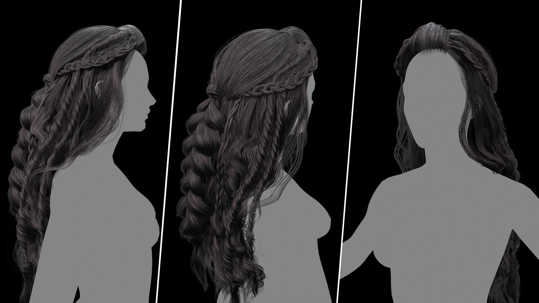 10 Advanced Realtime Hair Cards | S3ART Store