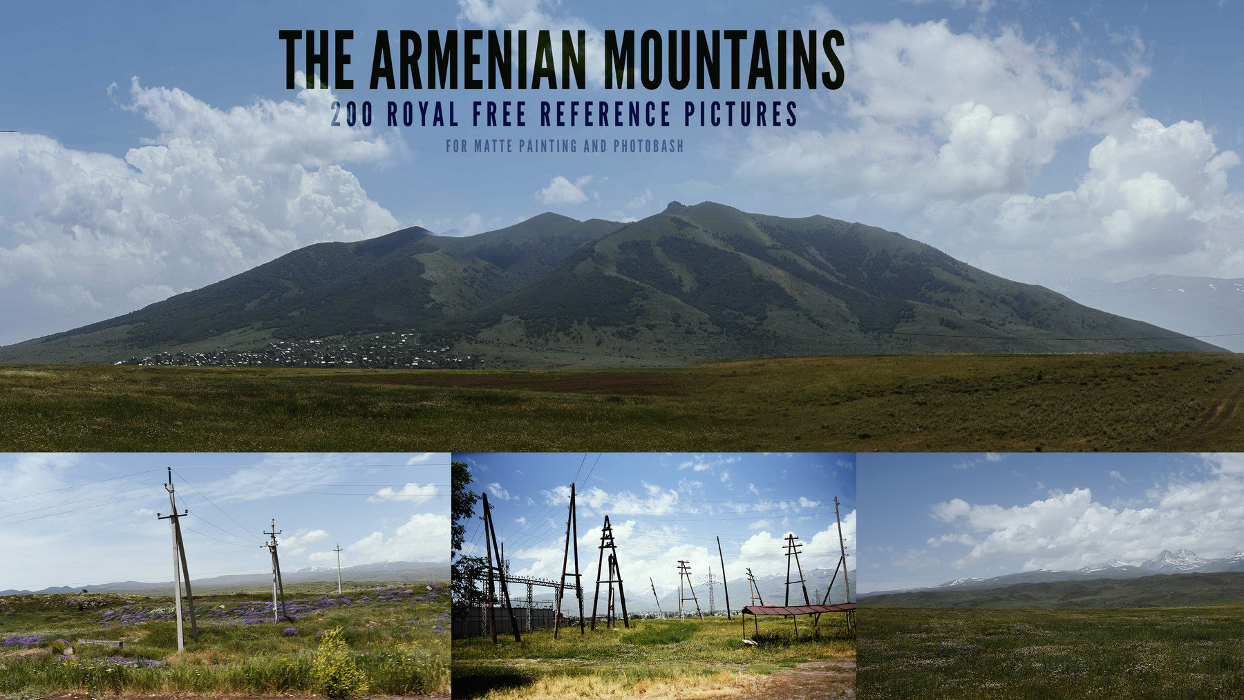 200 Royal free Armenian Mountains reference Pictures for Matte panting and Photobash