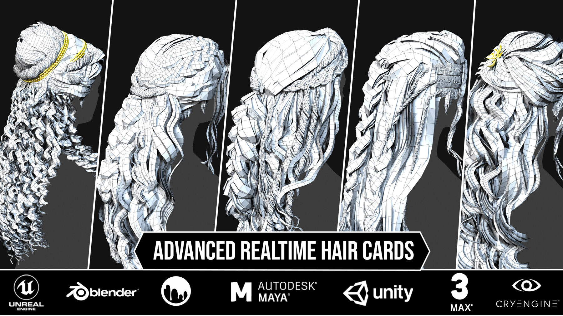 10 Advanced Realtime Hair Cards