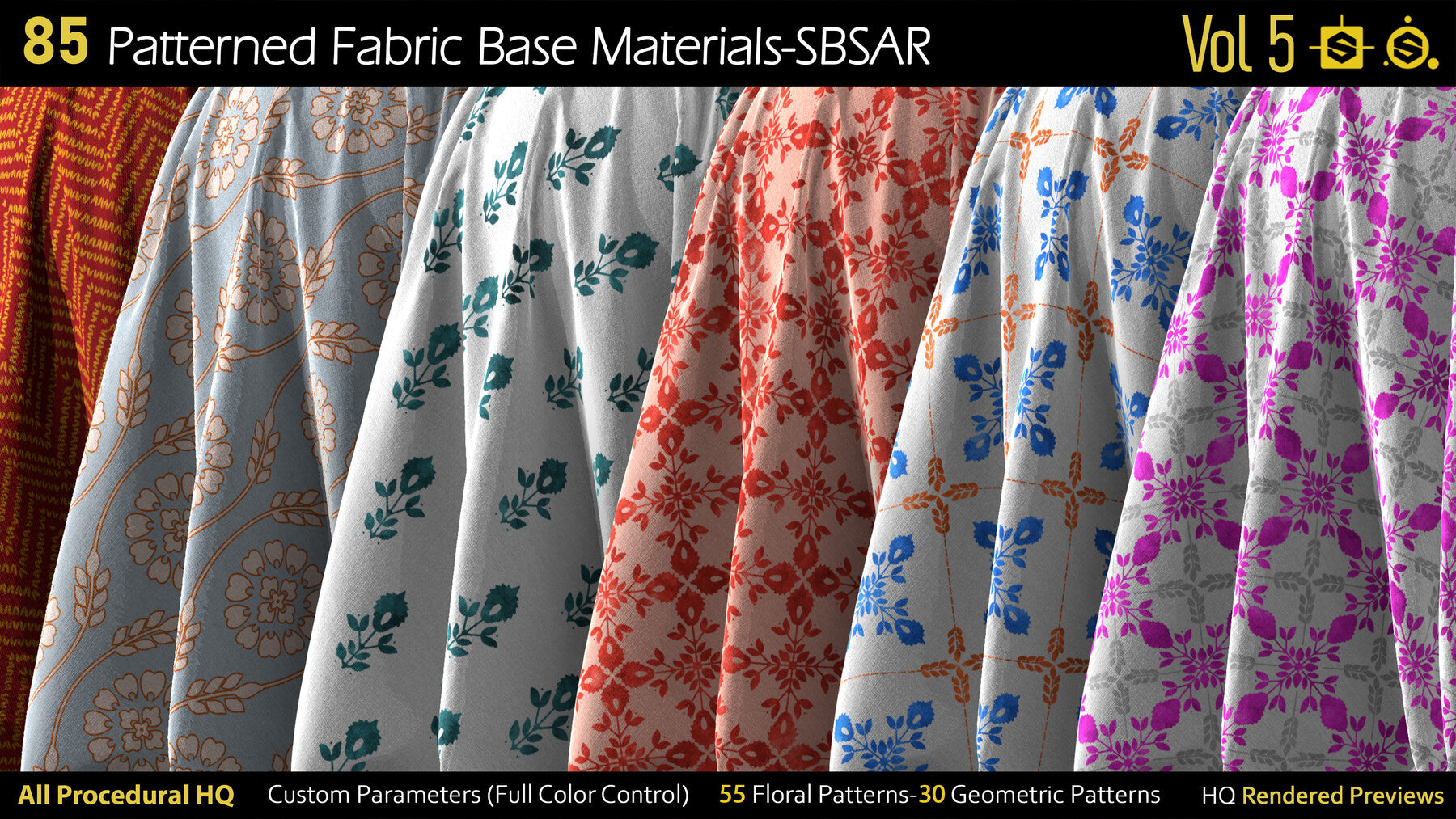 85 Patterned Fabric Base Materials-SBSAR