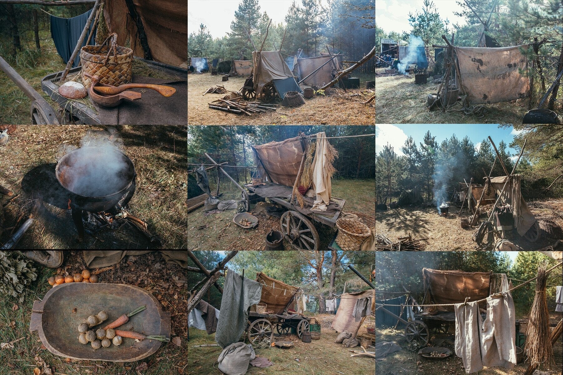 730+ Forest Historical Village Reference Pictures