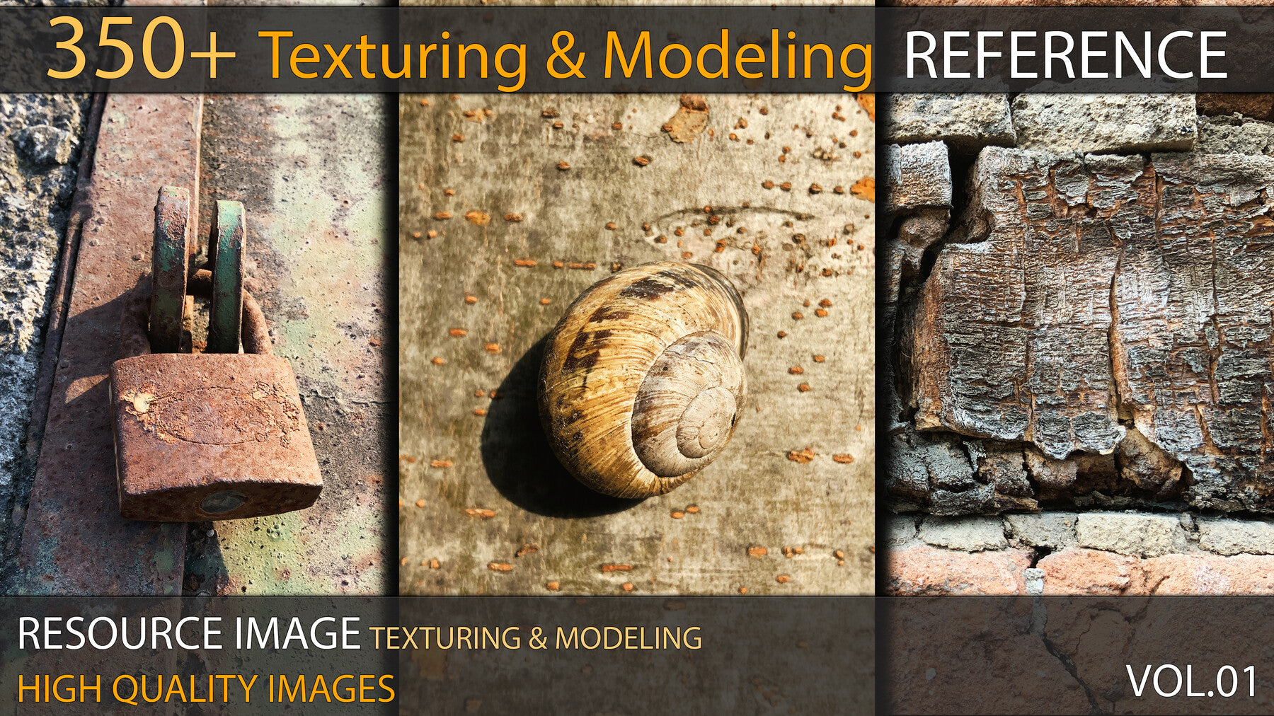 350+ Texturing & Modeling Reference - VOL 01 – S3ART Store