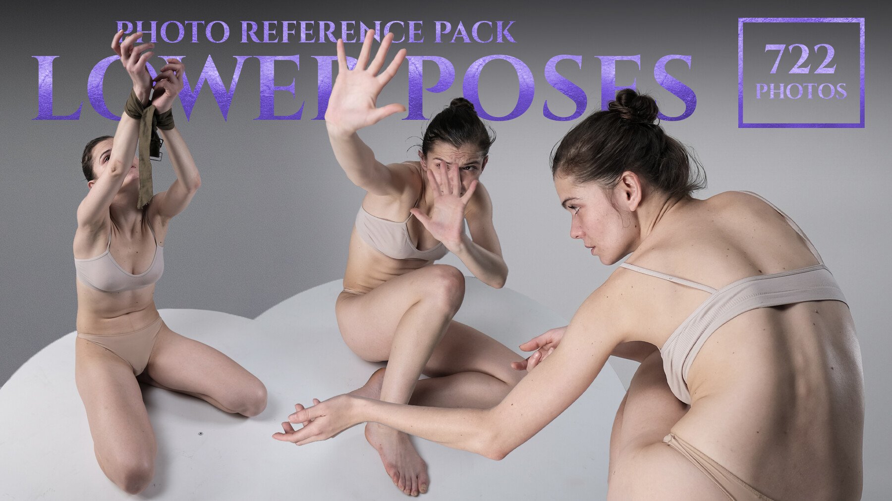 A Lower Female Poses- Photo Reference Pack For Artists 722 JPEGs