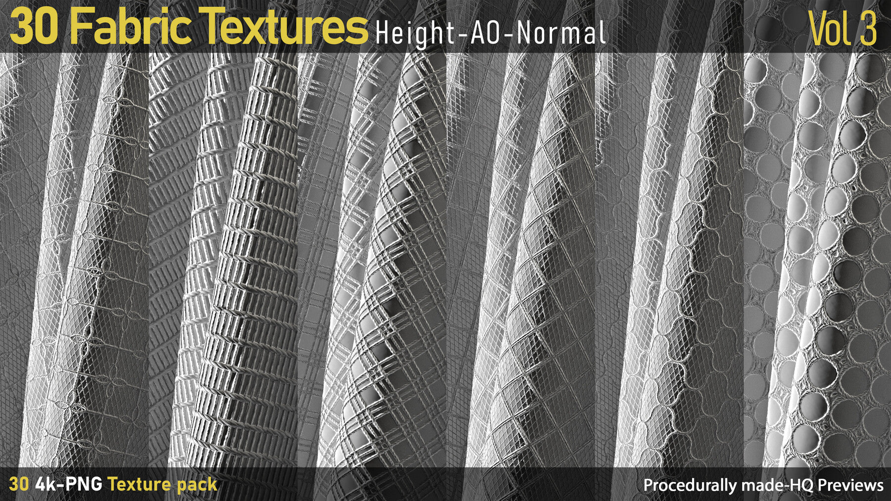 30 Fabric Textures-AO-Height-Normal-Vol3