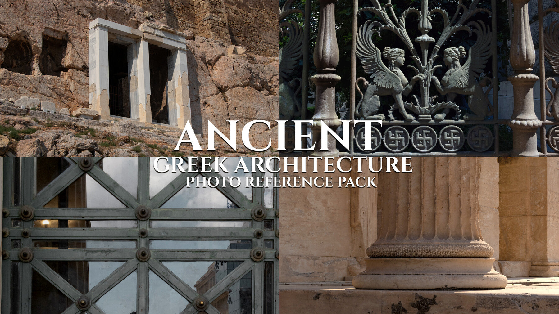 Ancient Greek Architecture -Photo Reference Pack For Artists 404 JPEGs