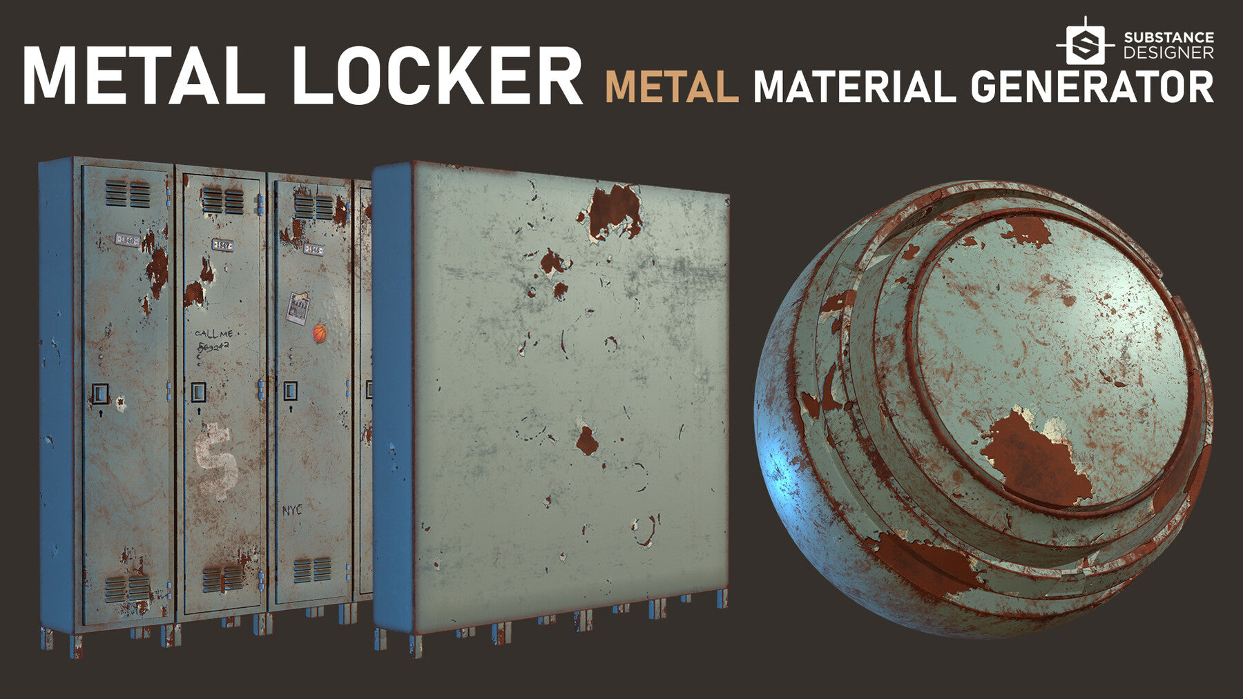 Metal Locker - Old Metal Material Generator