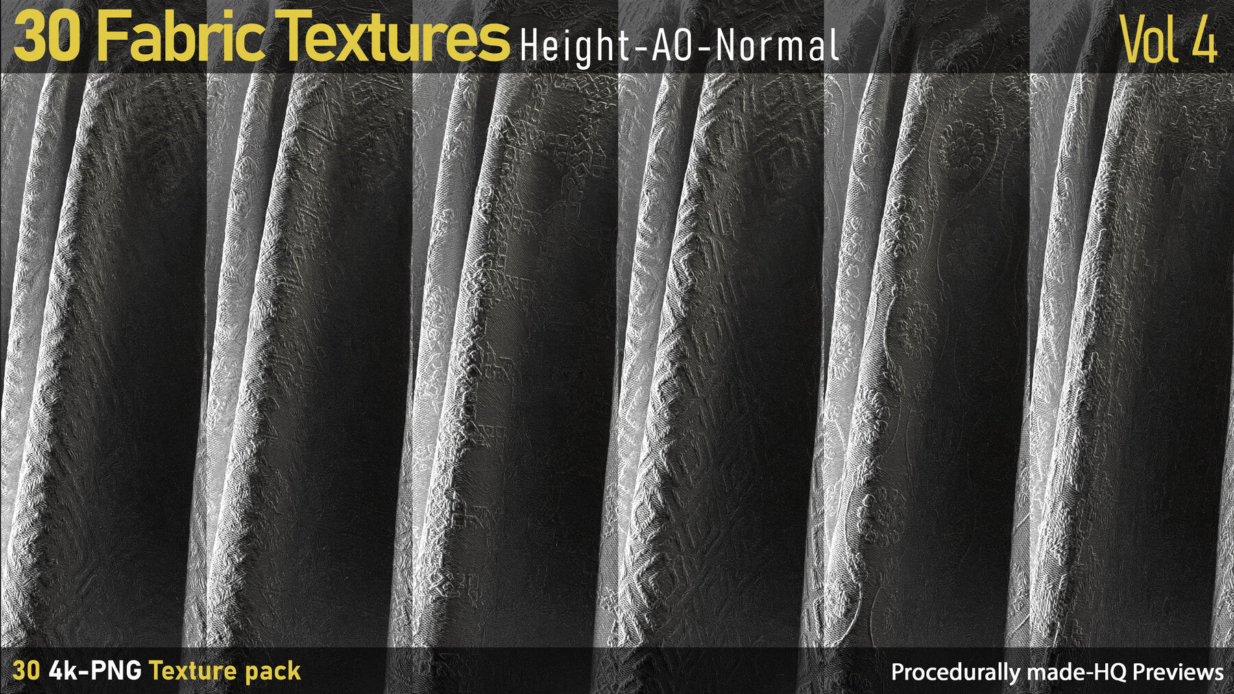 30 Fabric Textures-AO-Height-Normal-Vol4