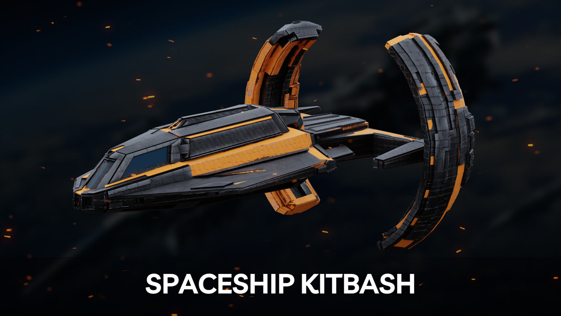 34 Spaceships Kitbash + Texture & UV's For Concept Art And Game