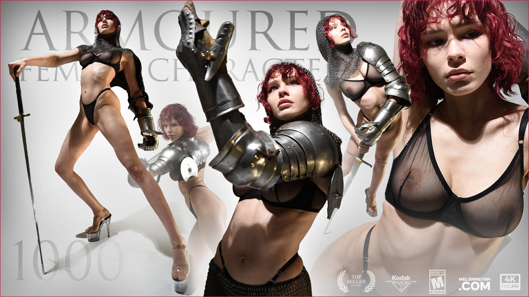 Armoured Female Character - Dynamic and Static Pose Photo References 1000+