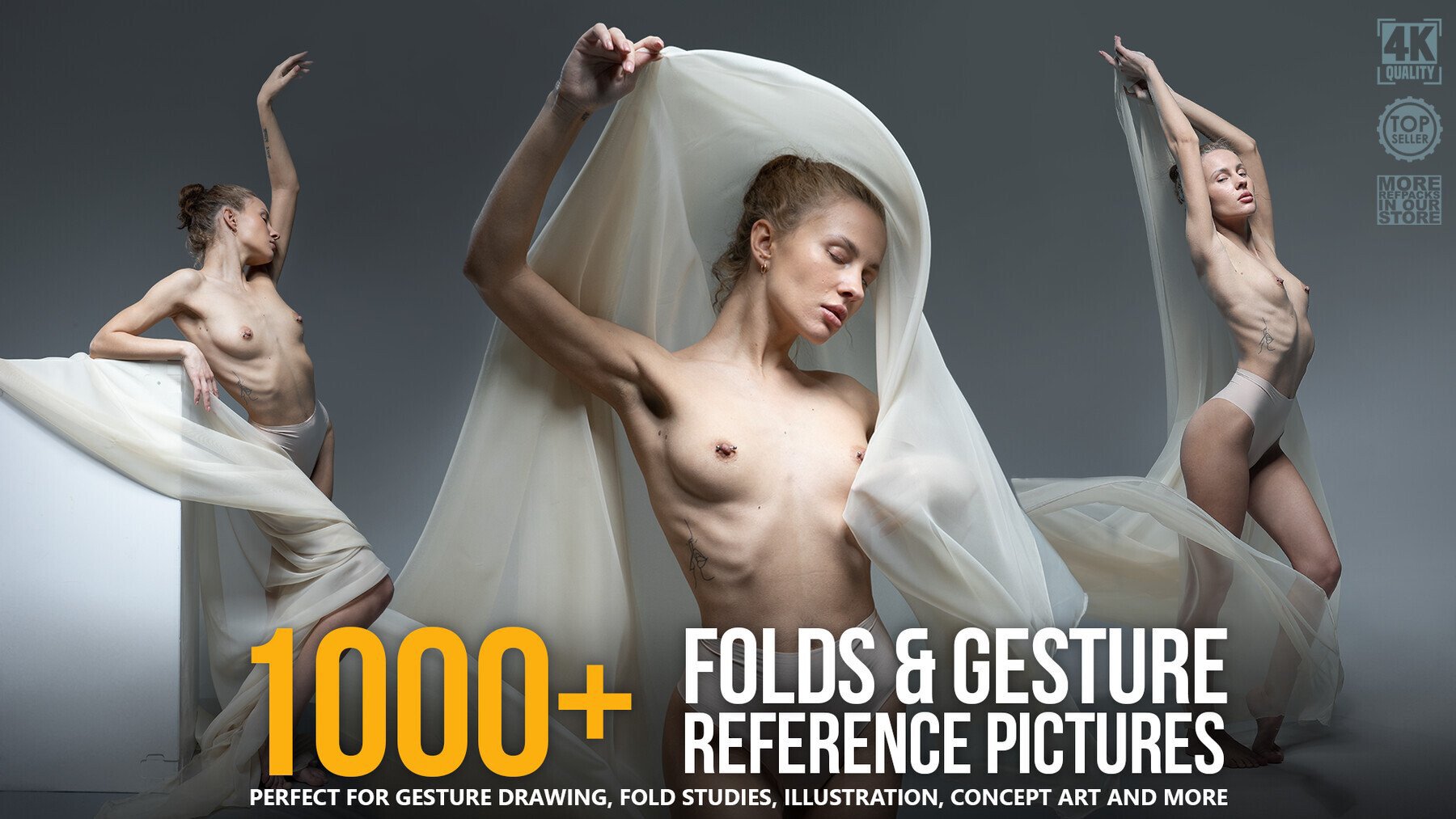 1000+ Folds and Gesture Reference Pictures