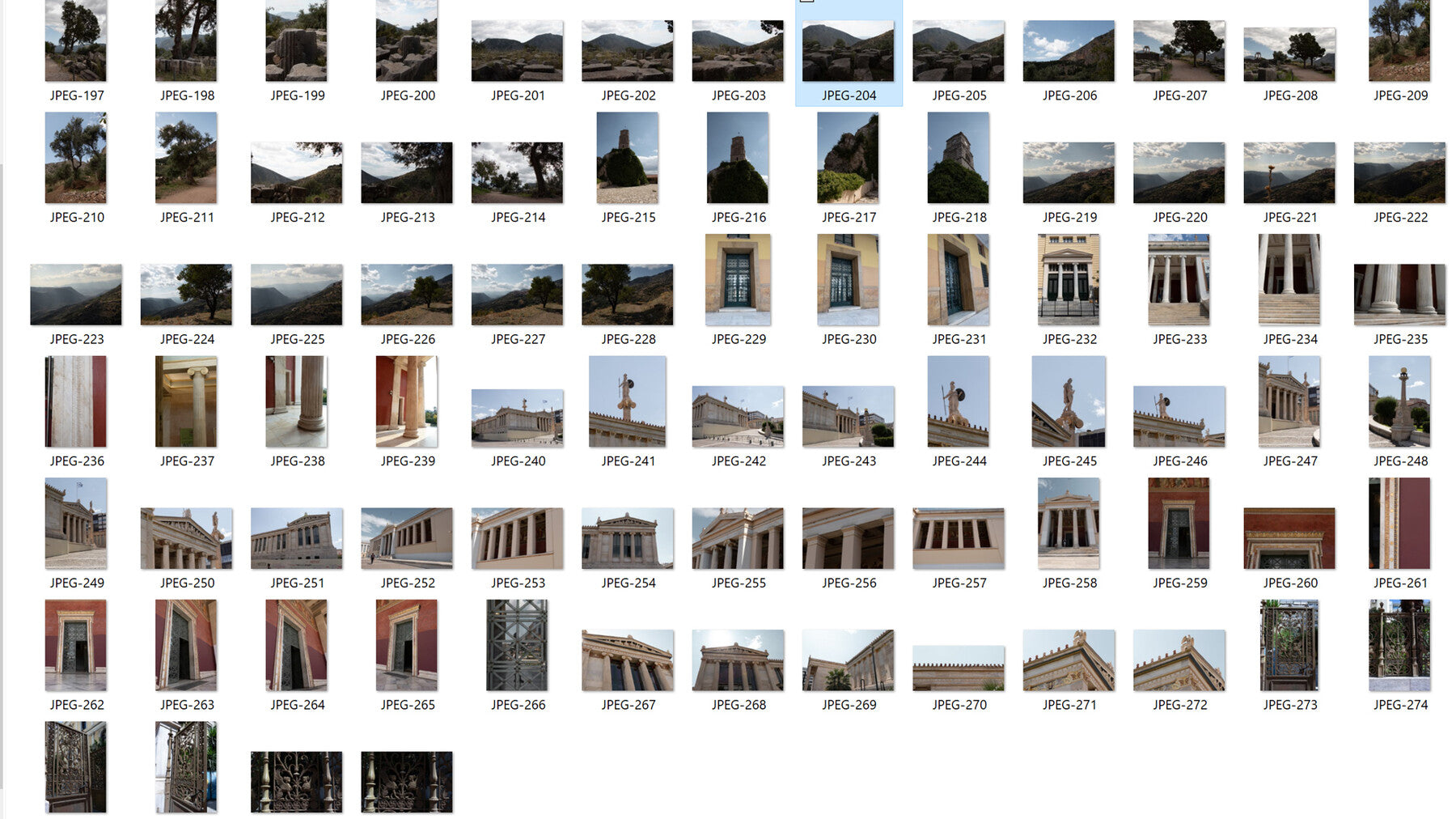 Ancient Greek Architecture -Photo Reference Pack For Artists 404 JPEGs