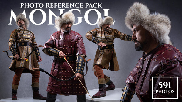 Mongol vol.2 -Photo Reference Pack For Artists 1024 JPEGs