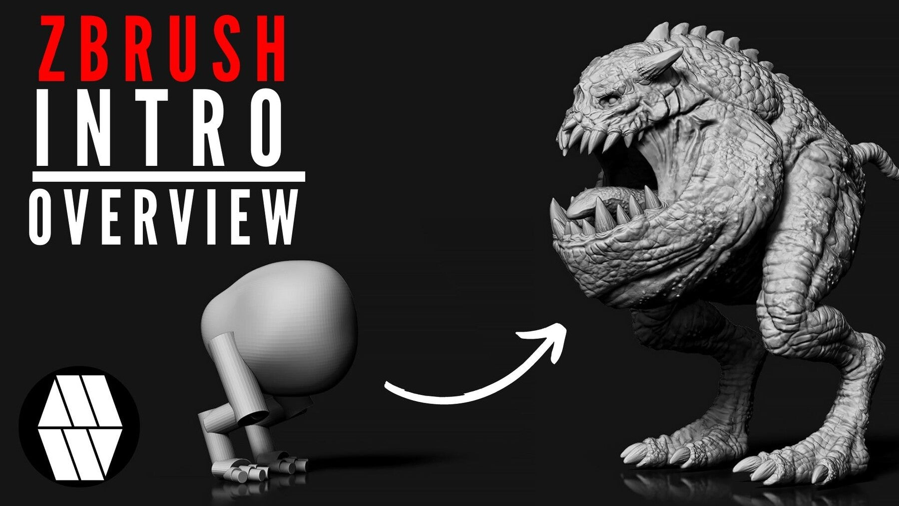 MLW_Creative - ZBRUSH Creature Sculpting FULL TUTORIAL