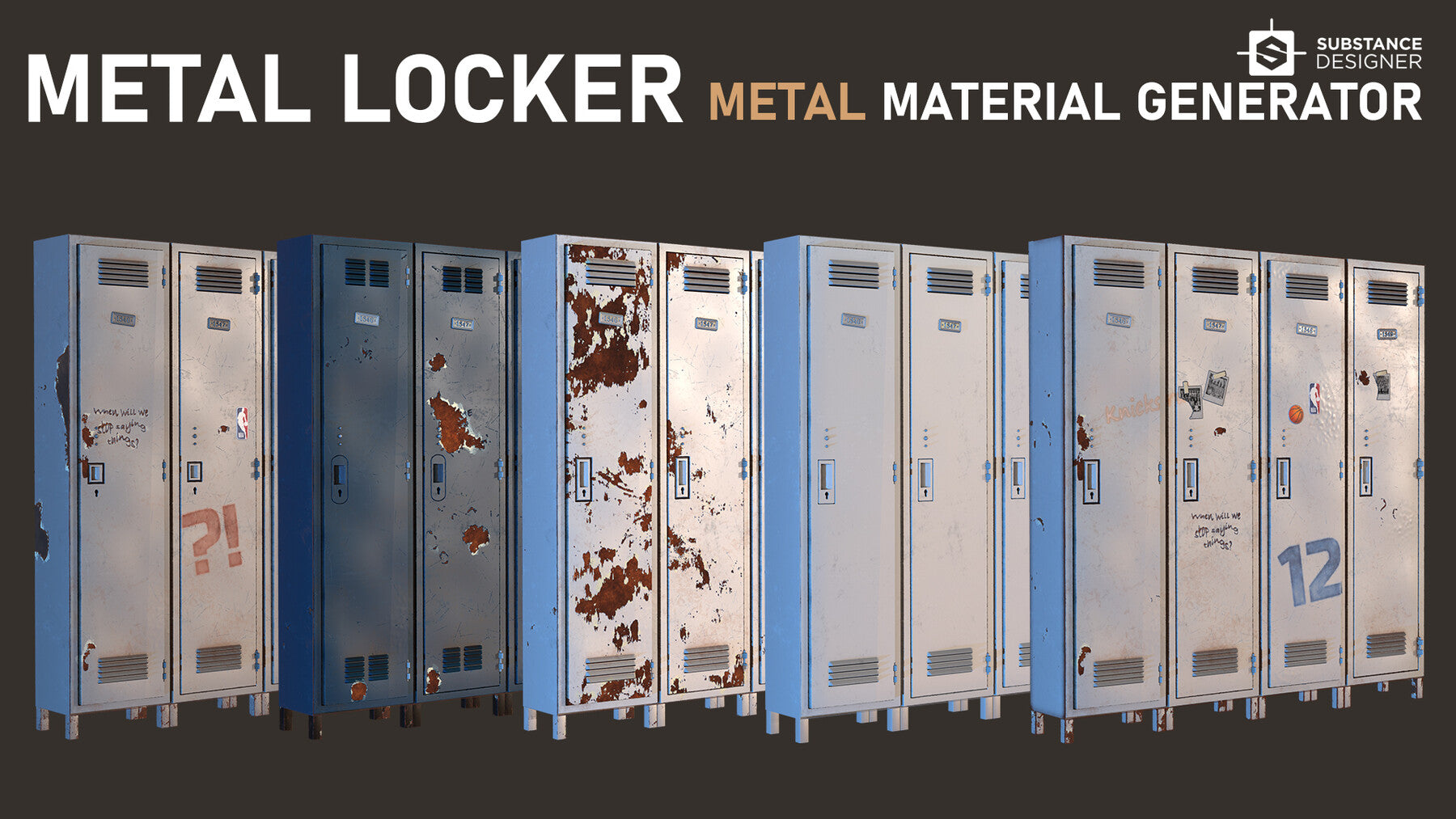 Metal Locker - Old Metal Material Generator