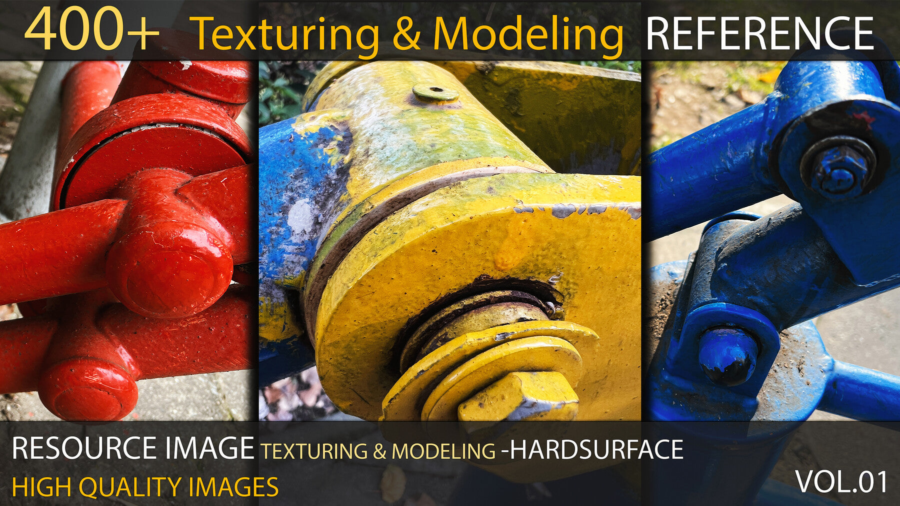 400+ Texturing & Modeling Reference - HardSurface - VOL 01 – S3ART Store