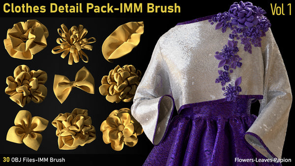 Vol.1 Cloth Details Pack IMM Brush