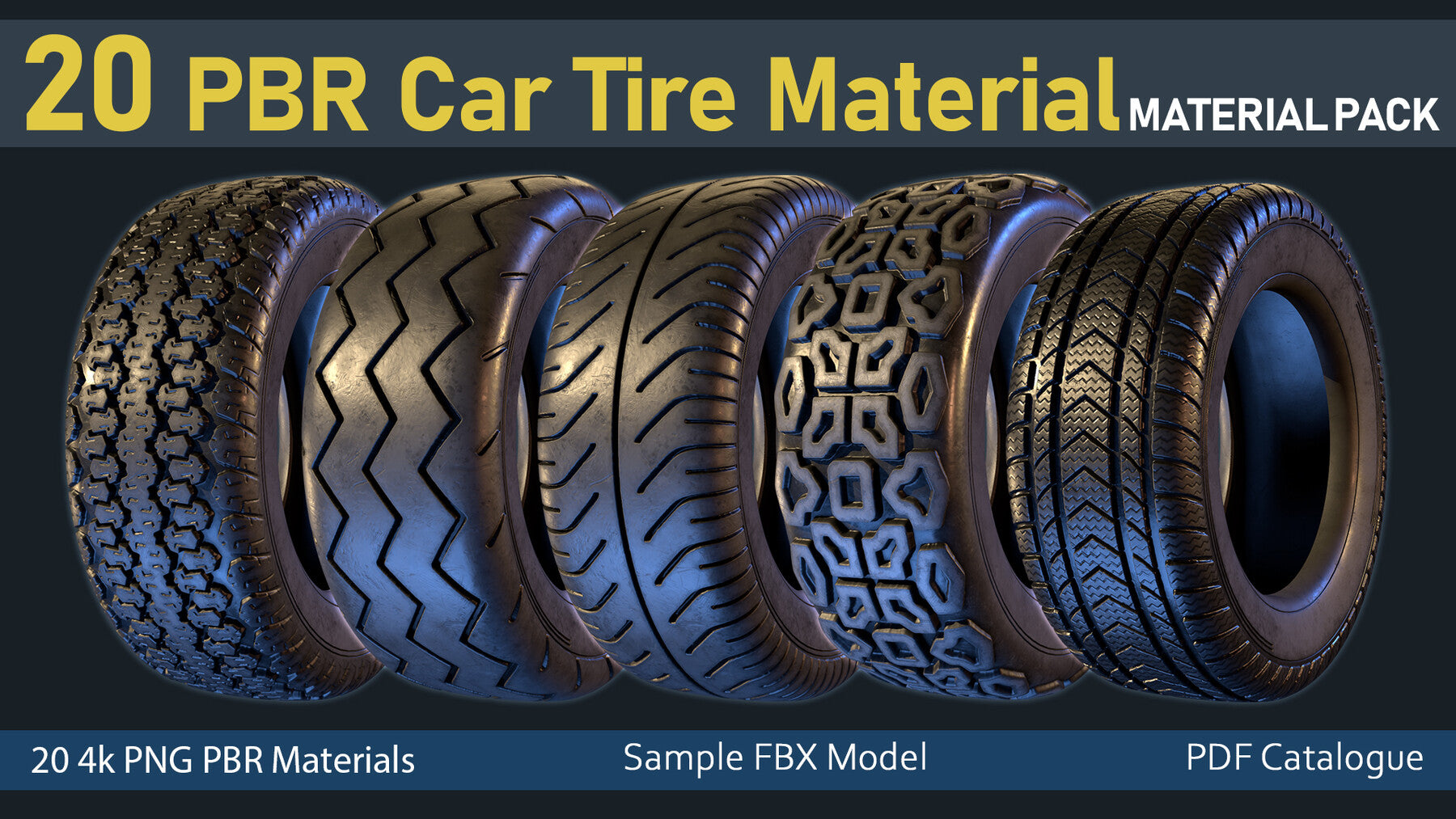 20 PBR Car Tire Material